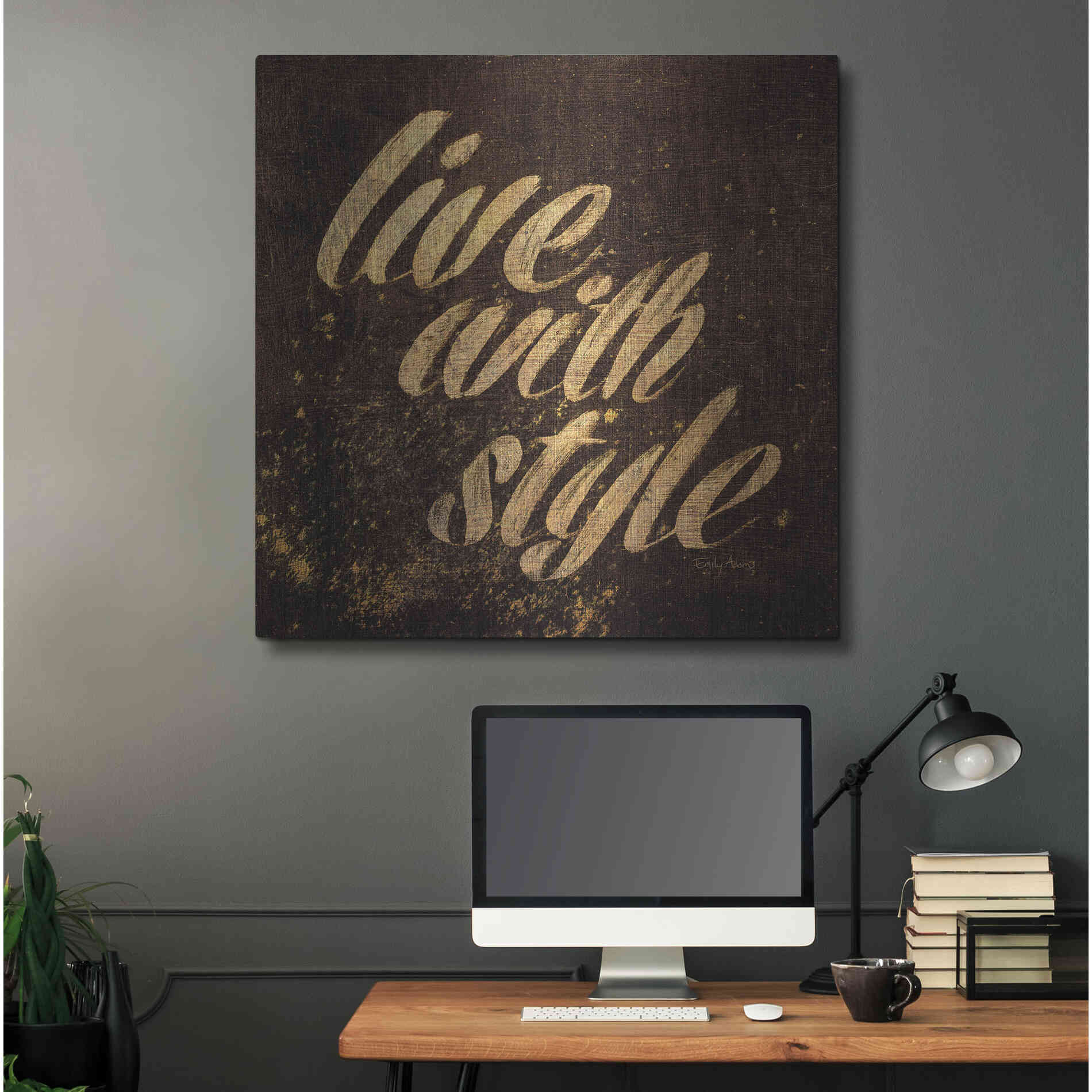 Luxe Metal Art 'Shoe Fetish Quotes III' by Emily Adams, Metal Wall Art,36x36