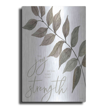 Luxe Metal Art 'The Lord is My Strength' by Cindy Jacobs, Metal Wall Art