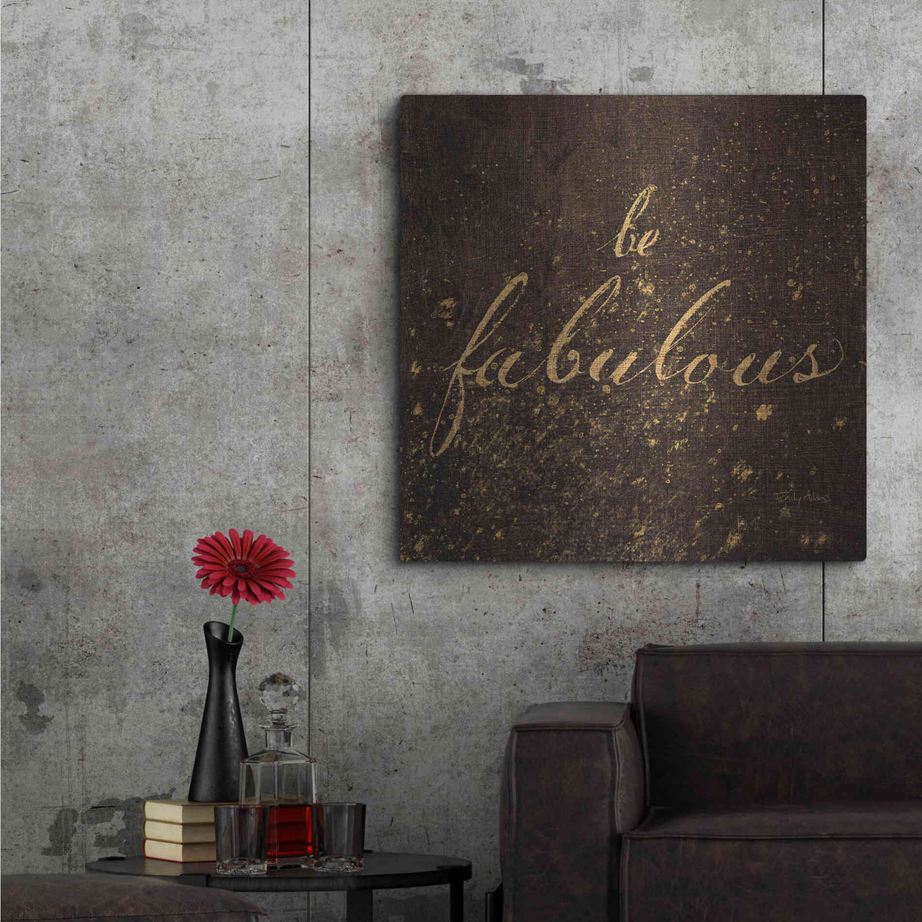 Luxe Metal Art 'Shoe Fetish Quotes I' by Emily Adams, Metal Wall Art,36x36