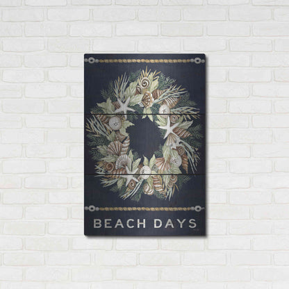 Luxe Metal Art 'Beach Days Shell' by Cindy Jacobs, Metal Wall Art,24x36