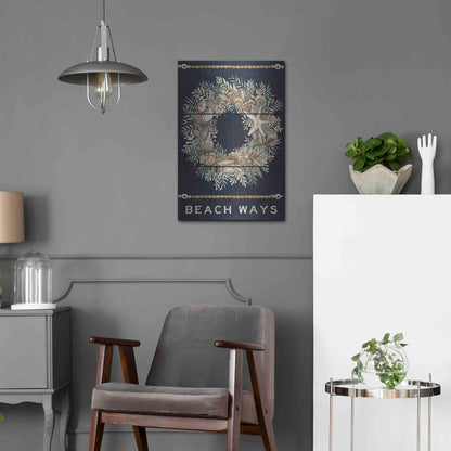 Luxe Metal Art 'Beach Ways' by Cindy Jacobs, Metal Wall Art,16x24