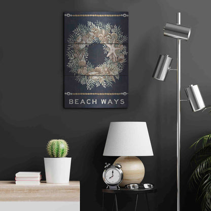 Luxe Metal Art 'Beach Ways' by Cindy Jacobs, Metal Wall Art,16x24