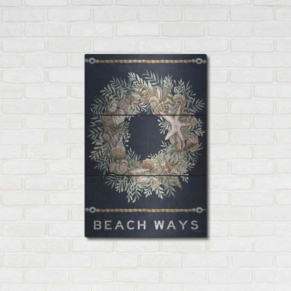 Luxe Metal Art 'Beach Ways' by Cindy Jacobs, Metal Wall Art,24x36