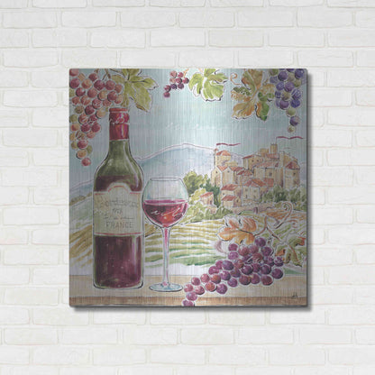 Luxe Metal Art 'Wine Country III' by Daphne Brissonet, Metal Wall Art,36x36