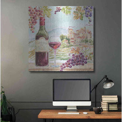 Luxe Metal Art 'Wine Country III' by Daphne Brissonet, Metal Wall Art,36x36