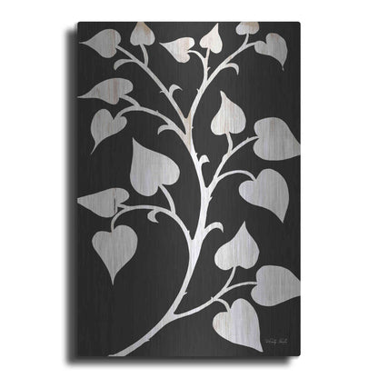 Luxe Metal Art 'Branch on Black I' by Cindy Jacobs, Metal Wall Art
