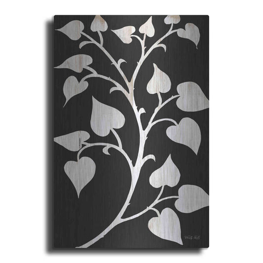 Luxe Metal Art 'Branch on Black I' by Cindy Jacobs, Metal Wall Art
