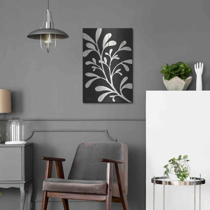 Luxe Metal Art 'Branch on Black II' by Cindy Jacobs, Metal Wall Art,16x24