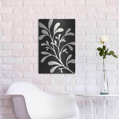 Luxe Metal Art 'Branch on Black II' by Cindy Jacobs, Metal Wall Art,16x24