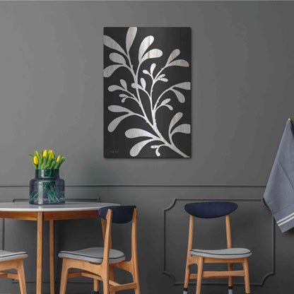 Luxe Metal Art 'Branch on Black II' by Cindy Jacobs, Metal Wall Art,24x36