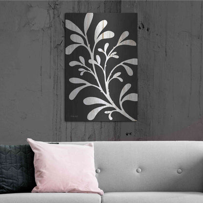 Luxe Metal Art 'Branch on Black II' by Cindy Jacobs, Metal Wall Art,24x36