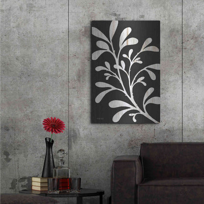 Luxe Metal Art 'Branch on Black II' by Cindy Jacobs, Metal Wall Art,24x36