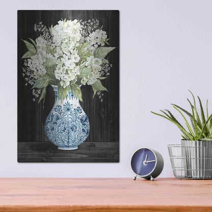 Luxe Metal Art 'Hydrangea Elegance' by Cindy Jacobs, Metal Wall Art,12x16