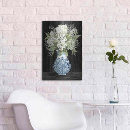 Luxe Metal Art 'Hydrangea Elegance' by Cindy Jacobs, Metal Wall Art,16x24