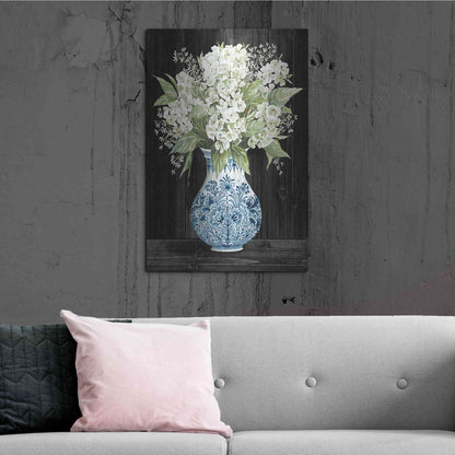Luxe Metal Art 'Hydrangea Elegance' by Cindy Jacobs, Metal Wall Art,24x36