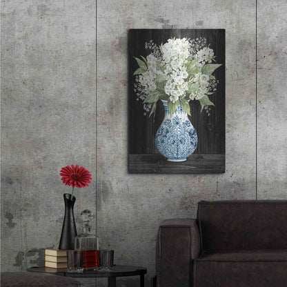 Luxe Metal Art 'Hydrangea Elegance' by Cindy Jacobs, Metal Wall Art,24x36