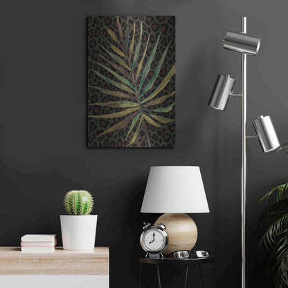 Luxe Metal Art 'Areca Leaf' by Cindy Jacobs, Metal Wall Art,16x24