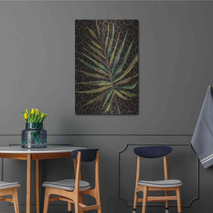 Luxe Metal Art 'Areca Leaf' by Cindy Jacobs, Metal Wall Art,24x36