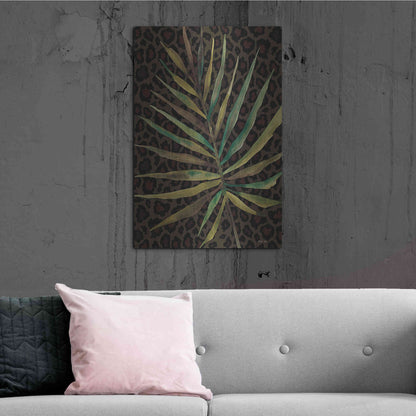 Luxe Metal Art 'Areca Leaf' by Cindy Jacobs, Metal Wall Art,24x36