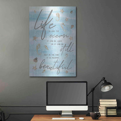 Luxe Metal Art 'Life is Like...' by Cindy Jacobs, Metal Wall Art,24x36