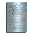Luxe Metal Art 'Life is Like...' by Cindy Jacobs, Metal Wall Art