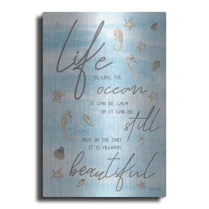 Luxe Metal Art 'Life is Like...' by Cindy Jacobs, Metal Wall Art