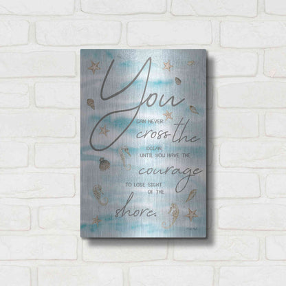 Luxe Metal Art 'You Can Never...' by Cindy Jacobs, Metal Wall Art,12x16