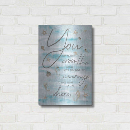 Luxe Metal Art 'You Can Never...' by Cindy Jacobs, Metal Wall Art,16x24