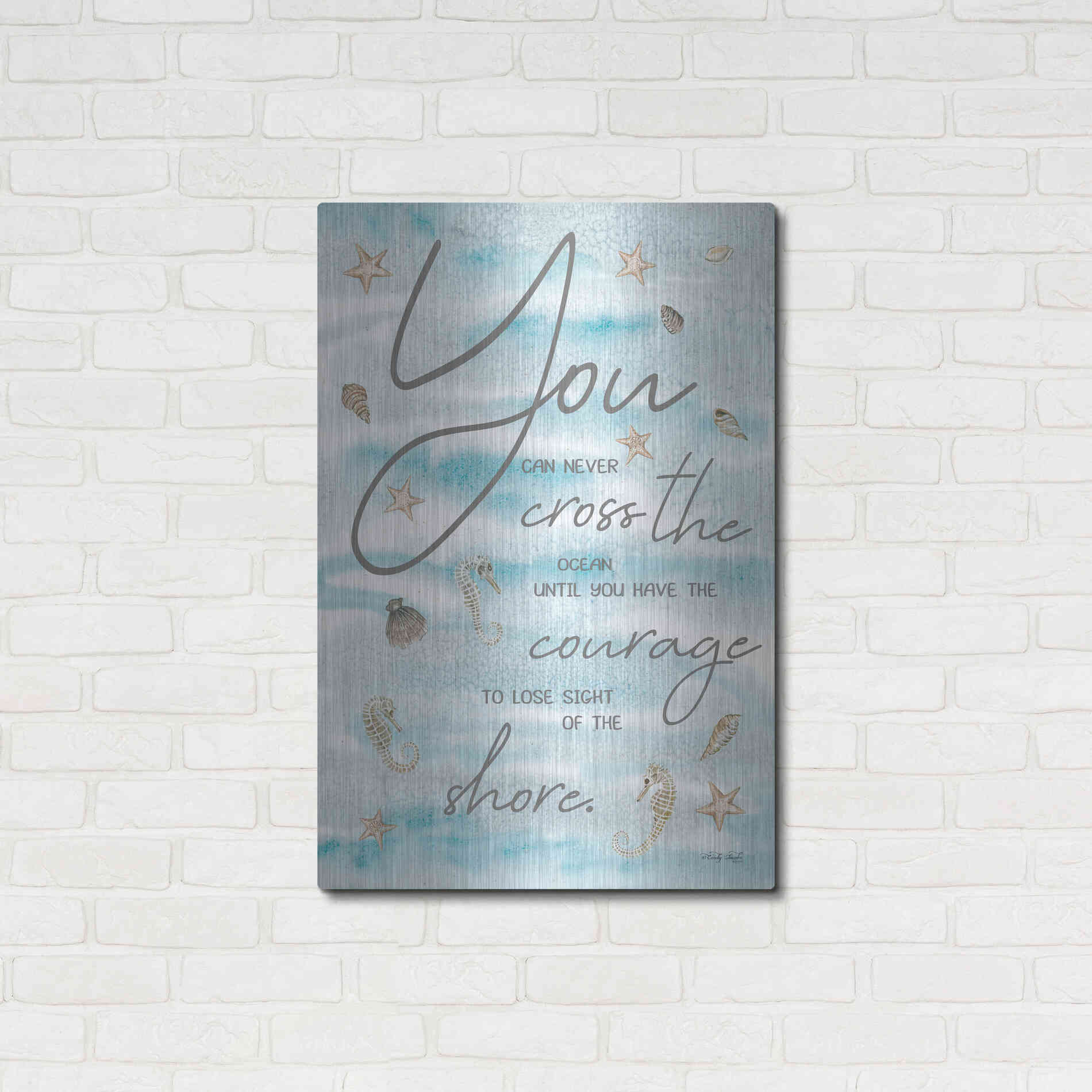 Luxe Metal Art 'You Can Never...' by Cindy Jacobs, Metal Wall Art,24x36
