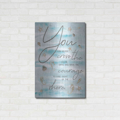 Luxe Metal Art 'You Can Never...' by Cindy Jacobs, Metal Wall Art,24x36