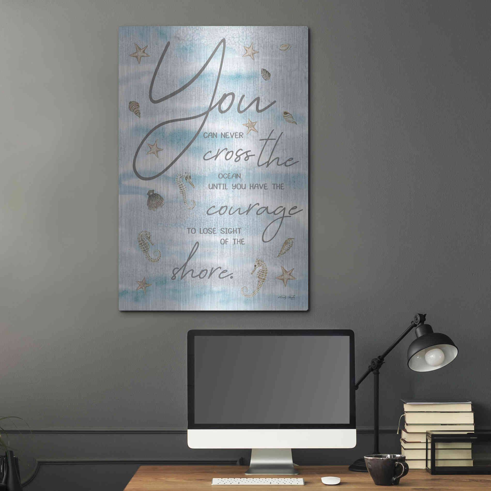 Luxe Metal Art 'You Can Never...' by Cindy Jacobs, Metal Wall Art,24x36