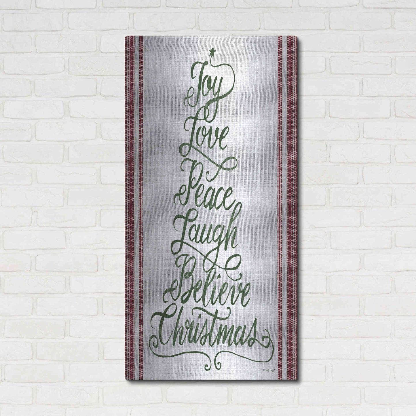 Luxe Metal Art 'Christmas Word Tree II' by Cindy Jacobs, Metal Wall Art,24x48