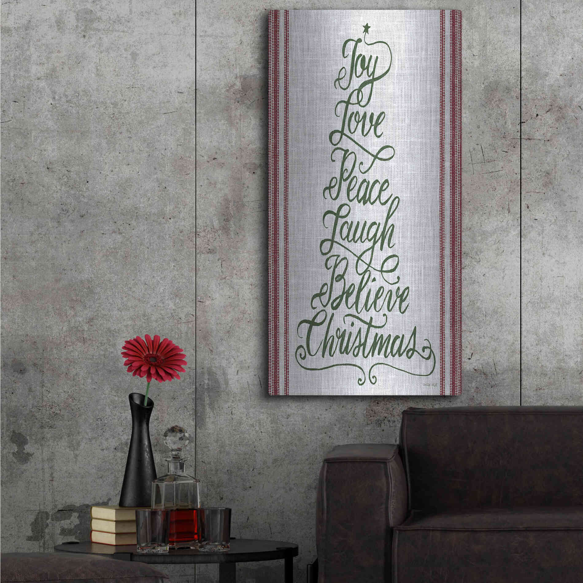 Luxe Metal Art 'Christmas Word Tree II' by Cindy Jacobs, Metal Wall Art,24x48