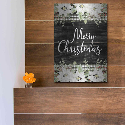 Luxe Metal Art 'Merry Christmas' by Cindy Jacobs, Metal Wall Art,12x16