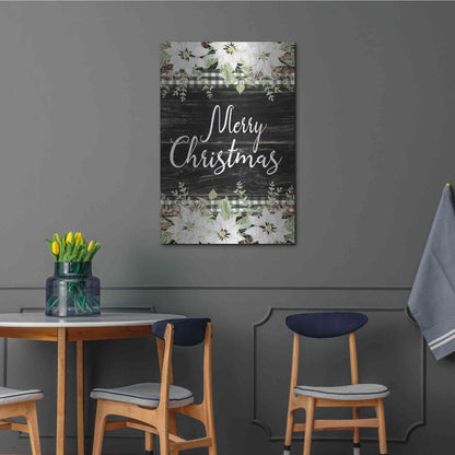 Luxe Metal Art 'Merry Christmas' by Cindy Jacobs, Metal Wall Art,24x36