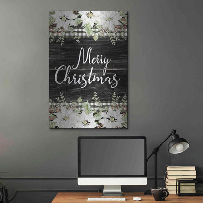 Luxe Metal Art 'Merry Christmas' by Cindy Jacobs, Metal Wall Art,24x36