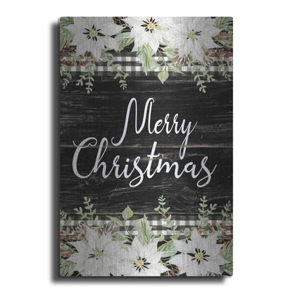 Luxe Metal Art 'Merry Christmas' by Cindy Jacobs, Metal Wall Art
