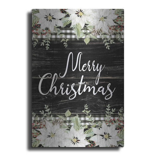 Luxe Metal Art 'Merry Christmas' by Cindy Jacobs, Metal Wall Art