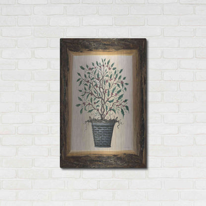 Luxe Metal Art 'Wood Land Potted Tree III' by Cindy Jacobs, Metal Wall Art,24x36