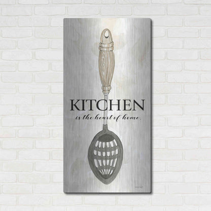 Luxe Metal Art 'Kitchen is the Heart of the Home' by Cindy Jacobs, Metal Wall Art,24x48
