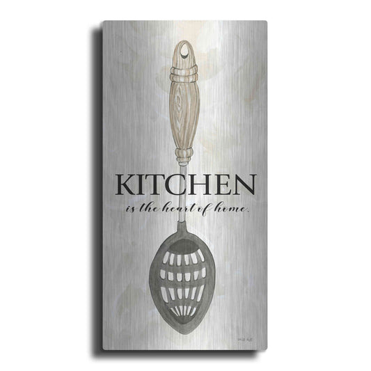 Luxe Metal Art 'Kitchen is the Heart of the Home' by Cindy Jacobs, Metal Wall Art