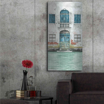 Luxe Metal Art 'Grand Canal II' by Cindy Jacobs, Metal Wall Art,24x48