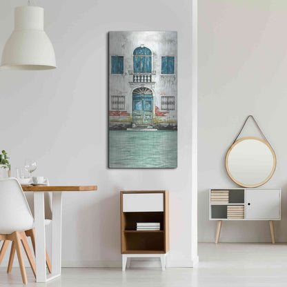 Luxe Metal Art 'Grand Canal II' by Cindy Jacobs, Metal Wall Art,24x48