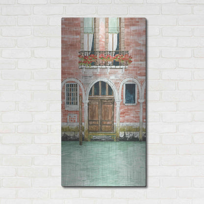 Luxe Metal Art 'Grand Canal III' by Cindy Jacobs, Metal Wall Art,24x48