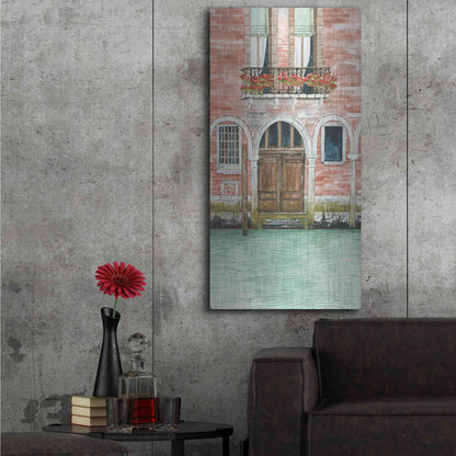 Luxe Metal Art 'Grand Canal III' by Cindy Jacobs, Metal Wall Art,24x48