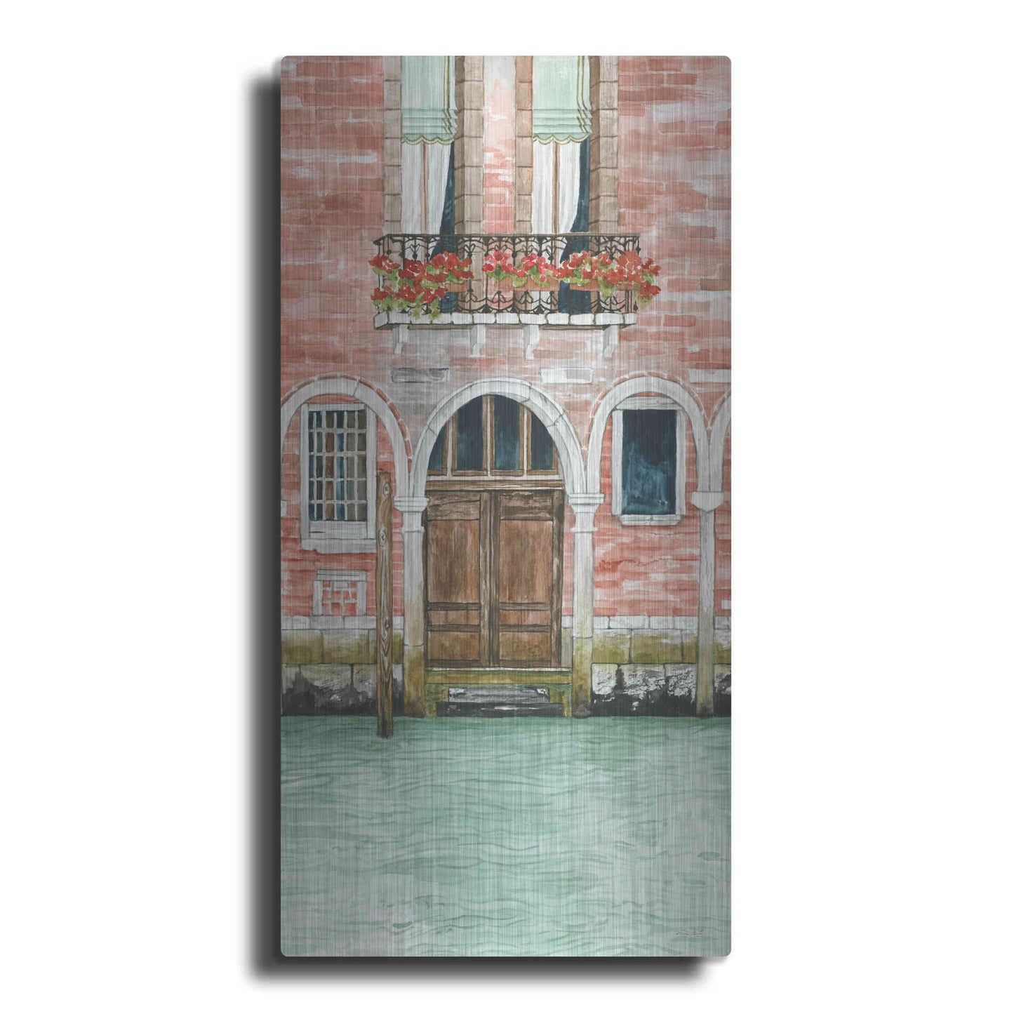 Luxe Metal Art 'Grand Canal III' by Cindy Jacobs, Metal Wall Art