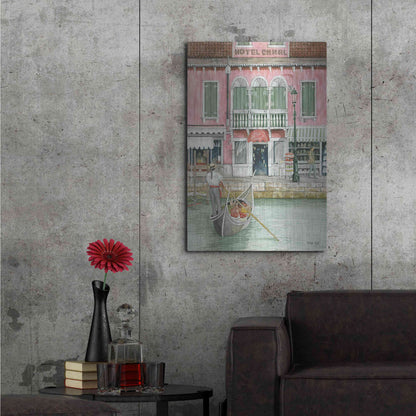 Luxe Metal Art 'Hotel Canal' by Cindy Jacobs, Metal Wall Art,24x36