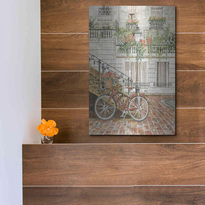 Luxe Metal Art 'Cobblestone Charm' by Cindy Jacobs, Metal Wall Art,12x16