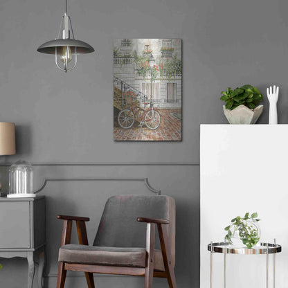 Luxe Metal Art 'Cobblestone Charm' by Cindy Jacobs, Metal Wall Art,16x24