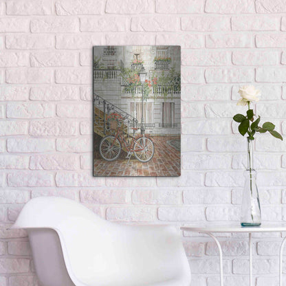 Luxe Metal Art 'Cobblestone Charm' by Cindy Jacobs, Metal Wall Art,16x24